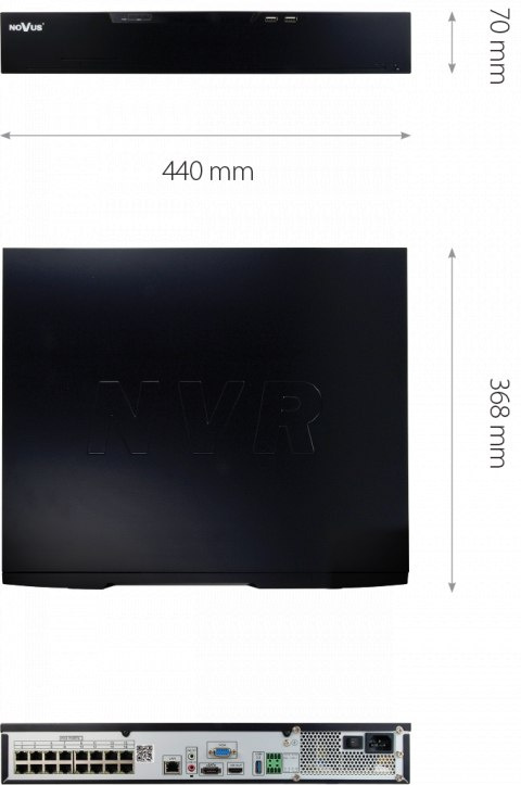 Rejestrator IP 32 NVR-8332P16-H4/F NOVUS Rejestrator IP 32 NVR-8332P16-H4/F NOVUS