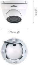 Kamera AHD multistandard wandaloodporna z obiektywem motor-zoom NVAHD-2DN5202MV/IR-1