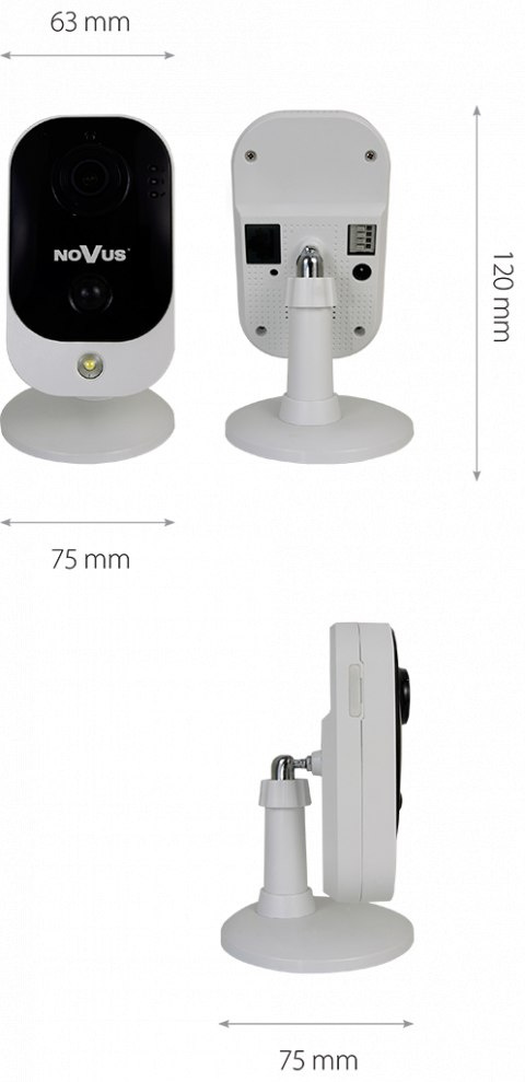 Kamera IP typu "Cube" NVIP-2Q-4201/PIR/W 2Mpx IR do 10m Kamera IP typu "Cube" NVIP-2Q-4201/PIR/W 2Mpx IR do 10m