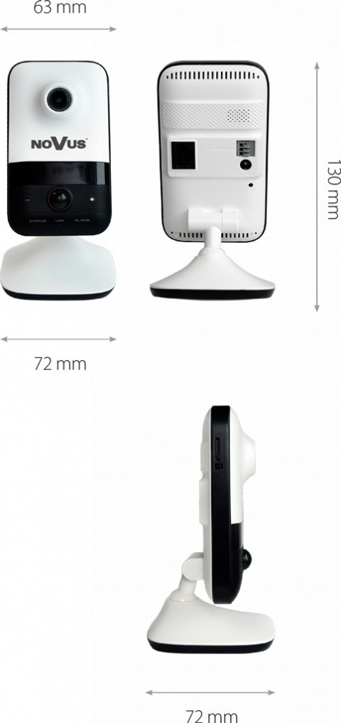 Kamera IP typu "Cube" NVIP-2Q-6101/PIR/W 2Mpx IR do 10m Kamera IP typu "Cube" NVIP-2Q-6101/PIR/W 2Mpx IR do 10m
