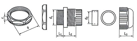 DŁAWNICA IZOLACYJNA ML-147 IP68 M16 x 1.5 DŁAWNICA IZOLACYJNA ML-147 IP68 M16 x 1.5