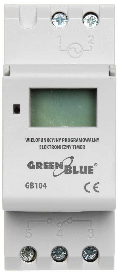PROGRAMOWALNY ELEKTRONICZNY PRZEŁĄCZNIK CZASOWY GB-104 PROGRAMOWALNY ELEKTRONICZNY PRZEŁĄCZNIK CZASOWY GB-104