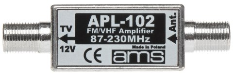 WZMACNIACZ ANTENOWY APL-102 FM / VHF / DAB AMS WZMACNIACZ ANTENOWY APL-102 FM / VHF / DAB AMS