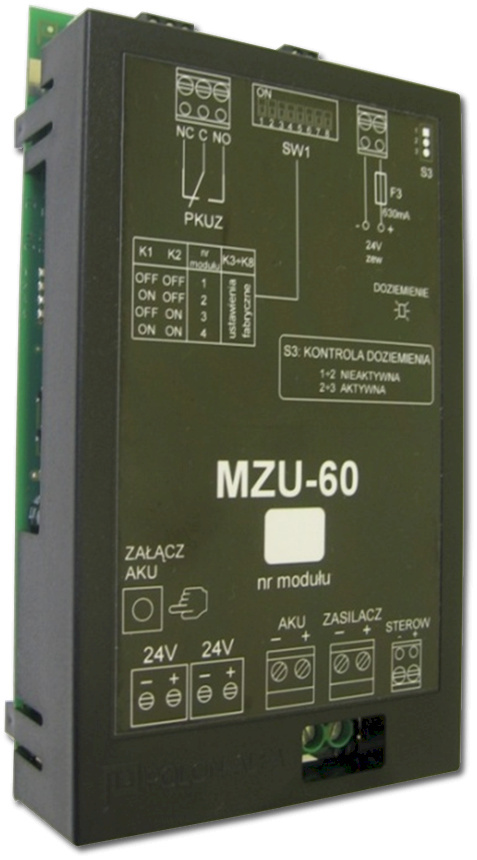 Moduł zasilania uniwersalnego MZU-60 Moduł zasilania uniwersalnego MZU-60