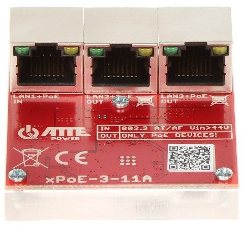 SWITCH POE / EXTENDER XPOE-3-11A 3-PORTOWY ATTE SWITCH POE / EXTENDER XPOE-3-11A 3-PORTOWY ATTE