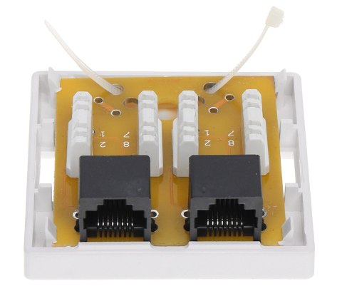 GNIAZDO ZAKOŃCZENIOWE RJ45-2G1/6 PODWÓJNE GNIAZDO ZAKOŃCZENIOWE RJ45-2G1/6 PODWÓJNE