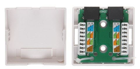 GNIAZDO ZAKOŃCZENIOWE RJ45-2G2 PODWÓJNE GNIAZDO ZAKOŃCZENIOWE RJ45-2G2 PODWÓJNE