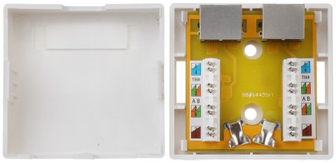 GNIAZDO ZAKOŃCZENIOWE RJ45-2G5/6 PODWÓJNE GNIAZDO ZAKOŃCZENIOWE RJ45-2G5/6 PODWÓJNE