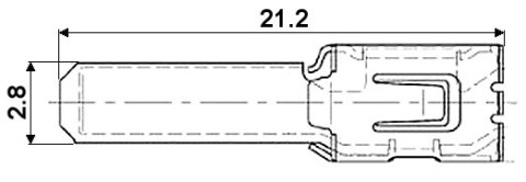 KONEKTOR MĘSKI KSW-2.8/1.0 KONEKTOR MĘSKI KSW-2.8/1.0