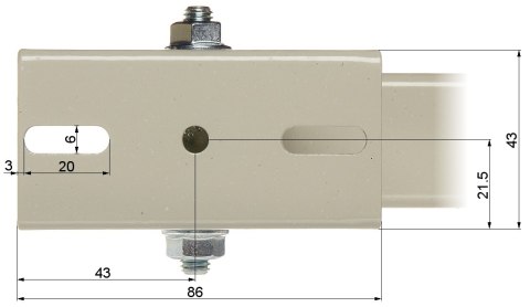 UCHWYT OBUDOWY NA SŁUP BRP-30W UCHWYT OBUDOWY NA SŁUP BRP-30W