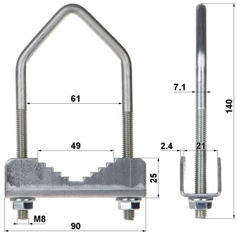 OBEJMA ZACISKOWA OZ-60/M8 OBEJMA ZACISKOWA OZ-60/M8