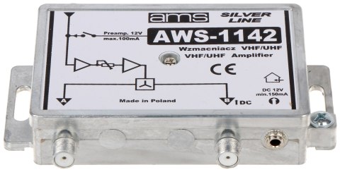 WZMACNIACZ ANTENOWY AWS-1142 17/19dB WZMACNIACZ ANTENOWY AWS-1142 17/19dB