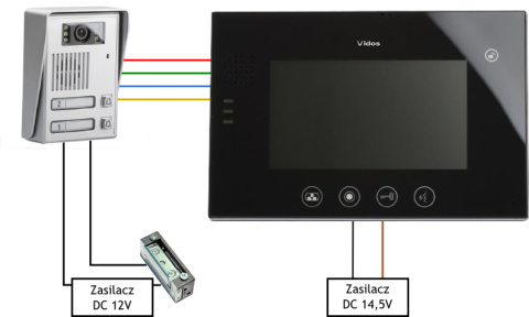 WIDEODOMOFON VIDOS 2 x M670B/S36 WIDEODOMOFON VIDOS 2 x M670B/S36