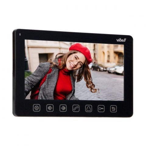 Wideo monitor bezsłuchawkowy, kolorowy, LCD 7" do zastosowania w systemach VIBELL, czarny Wideo monitor bezsłuchawkowy, kolorowy, LCD 7" do zastosowania w systemach VIBELL, czarny