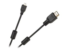 Kabel wtyk HDMI typ A - wtyk mikro HDMI typ D