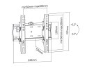 Uchwyt naścienny uniwersalny do LED TV (23-42")