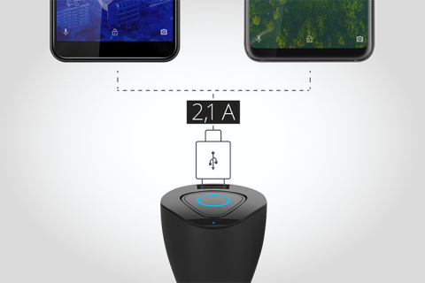 Słuchawka Bluetooth z ładowarką samochodową Kruger&Matz Traveler K1 Słuchawka Bluetooth z ładowarką samochodową Kruger&Matz Traveler K1
