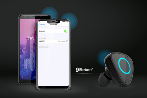Słuchawka Bluetooth z ładowarką samochodową Kruger&Matz Traveler K1 Słuchawka Bluetooth z ładowarką samochodową Kruger&Matz Traveler K1