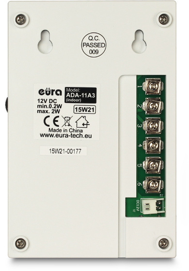 Zestaw domofonowy EURA ADP-11A3 / DIN15W12 + elektrozaczep Zestaw domofonowy EURA ADP-11A3 / DIN15W12 + elektrozaczep