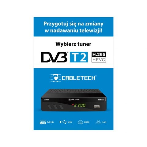 Plakat Cabletech Tuner DVB-T2