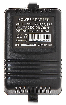 ZASILACZ 12V/0.5A/TRF ZASILACZ 12V/0.5A/TRF