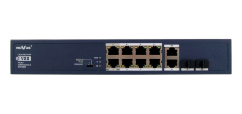 Przełącznik sieciowy zarządzalny PoE+ 8-portowy NVS-3308SP Przełącznik sieciowy zarządzalny PoE+ 8-portowy NVS-3308SP
