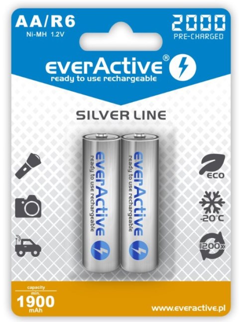 Akumulatorki R6 / AA Ni-MH everActive 2000mAh (box 2 szt.) Akumulatorki R6 / AA Ni-MH everActive 2000mAh (box 2 szt.)