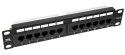 PP12V-1U-UTP6/B - patch panel 10" - 12-portów UTP 6