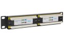 PP12V-1U-UTP6/B - patch panel 10" - 12-portów UTP 6