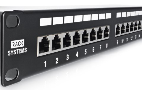 PP24H-1U-FTP6/B - patch panel 19" - 24-porty FTP 6 PP24H-1U-FTP6/B - patch panel 19" - 24-porty FTP 6