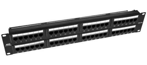 PP48 - patch panel 19" - 48-portów UTP 5e