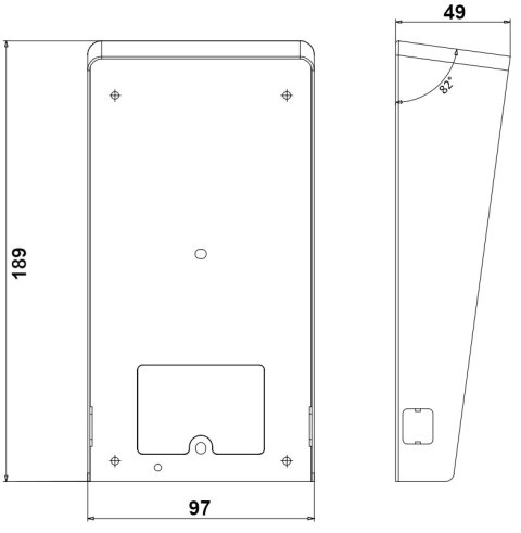 NATYNKOWA OSŁONA PRZECIWDESZCZOWA DS-KABV8113-RS/SURFACE Hikvision NATYNKOWA OSŁONA PRZECIWDESZCZOWA DS-KABV8113-RS/SURFACE Hikvision