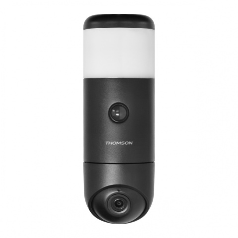 Kamera monitoringu Thomson RHEITA100 z oświetleniem, Wi-Fi, funkcją nagrywania dźwięku i detekcją ruchu Kamera monitoringu Thomson RHEITA100 z oświetleniem, Wi-Fi, funkcją nagrywania dźwięku i detekcją ruchu