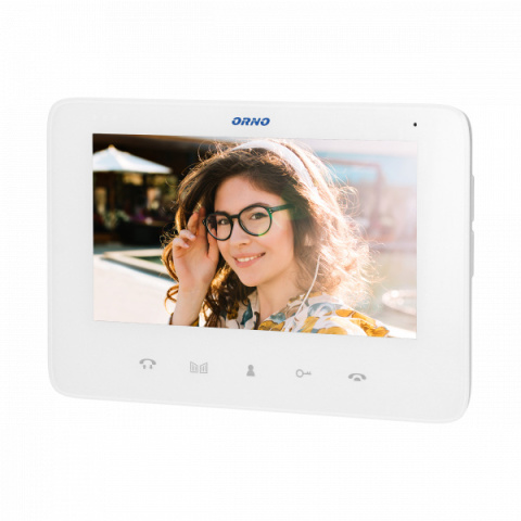 Wideo monitor bezsłuchawkowy, kolorowy, LCD 7", do zestawów z serii INDI i SCUTI, otwieranie bramy, interkom, biały Wideo monitor bezsłuchawkowy, kolorowy, LCD 7", do zestawów z serii INDI i SCUTI, otwieranie bramy, interkom, biały
