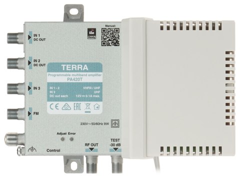 PROGRAMOWALNY WZMACNIACZ WIELOZAKRESOWY PA-420T TERRA PROGRAMOWALNY WZMACNIACZ WIELOZAKRESOWY PA-420T TERRA