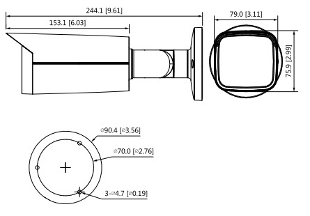 KAMERA HDCVI DAHUA HAC-HFW1239TU-Z-A-LED-27135-S2 KAMERA HDCVI DAHUA HAC-HFW1239TU-Z-A-LED-27135-S2