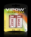 Baterie VIPOW GREENCELL R14 2szt/bl