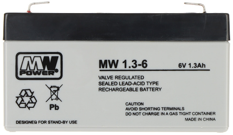 AKUMULATOR 6V/1.3AH-MW AKUMULATOR 6V/1.3AH-MW