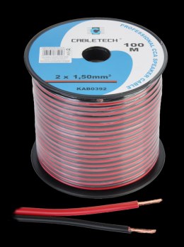 Kabel głośnikowy CCA 1.5mm czarno-czerwony