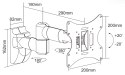 Uchwyt do ściany 13-42 cali czarny LCD-UCH0043