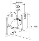 Uchwyt ścienny głośnikowy maks. obciążenie 3,5 kg