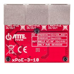 XPoE-3-10 - repeater/switch 3-portowy PoE