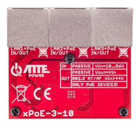 XPoE-3-10 - switch PoE (extender) 3-port XPoE-3-10 - switch PoE (extender) 3-port