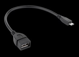 Kabel USB gniazdo A - wtyk micro USB 20cm OTG