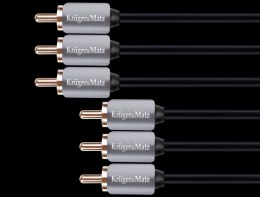 Kabel 3RCA-3RCA component 1.8m Kruger&Matz