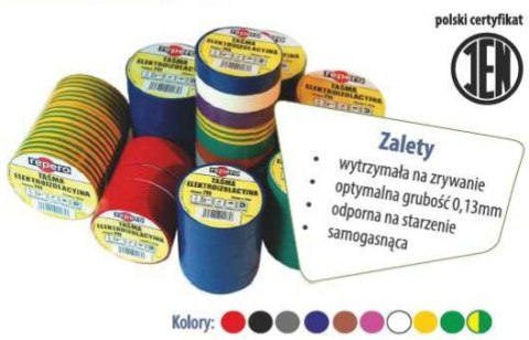 TAŚMA IZOLACYJNA REPERO 711E ZIELONA 19MMX20M TAŚMA IZOLACYJNA REPERO 711E ZIELONA 19MMX20M