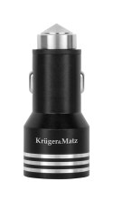 Ładowarka samochodowa Kruger&Matz 2xUSB z funkcją Quick Charge 3.0 Ładowarka samochodowa Kruger&Matz 2xUSB z funkcją Quick Charge 3.0