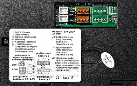 Monitor do wideodomofonu M670W Monitor do wideodomofonu M670W