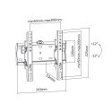 Uchwyt naścienny uniwersalny do LED TV (23-42")