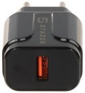 ŁADOWARKA SIECIOWA USB 5V/3A/USB-QUICK3.0/B STAZER ŁADOWARKA SIECIOWA USB 5V/3A/USB-QUICK3.0/B STAZER